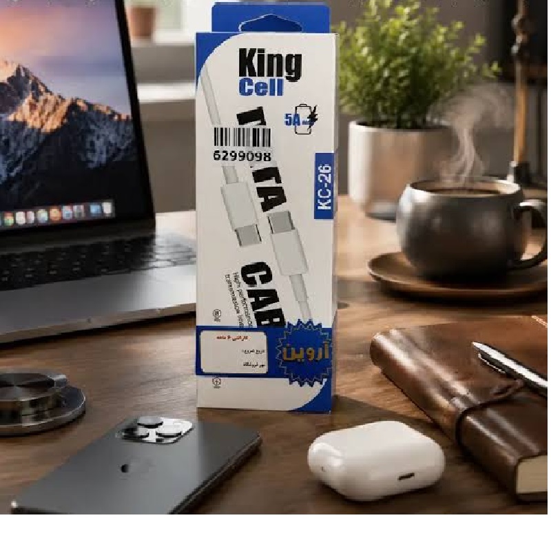 KC-26 مدل KINGCELL سیم شارژر تایپ C - Image 2