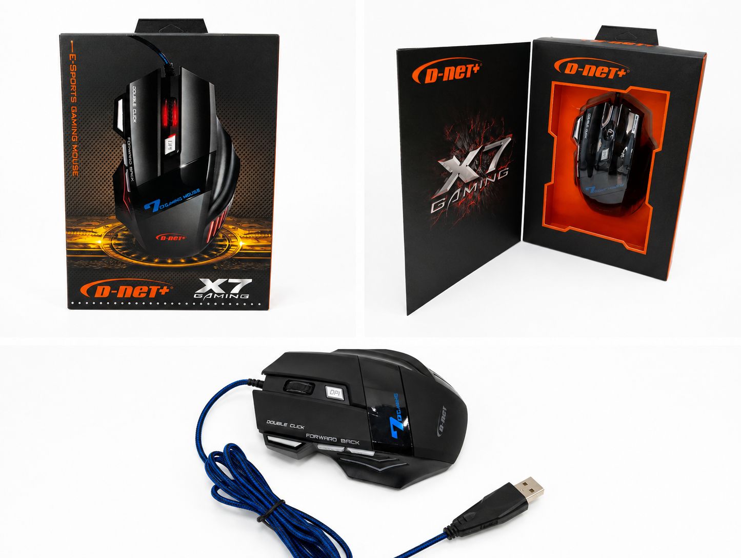 موس گیمینگ D-net مدل X7 GAMING - Image 7